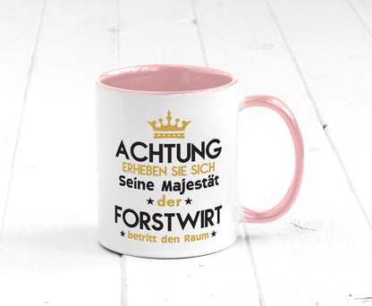Seine Majestät Forstwirt | Waldarbeiter Humor Arbeit Kollegen Büro Geschenkidee Tasse