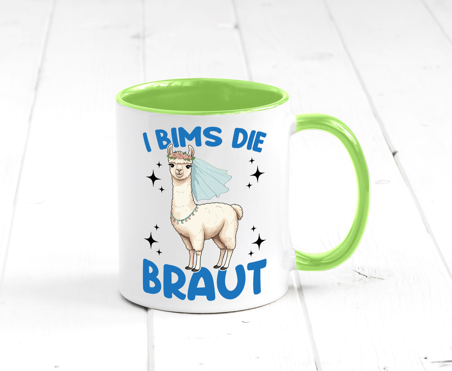 I Bims die Braut | Lama JGA Hochzeit lustig Humor Geschenkidee Geschenk Tasse