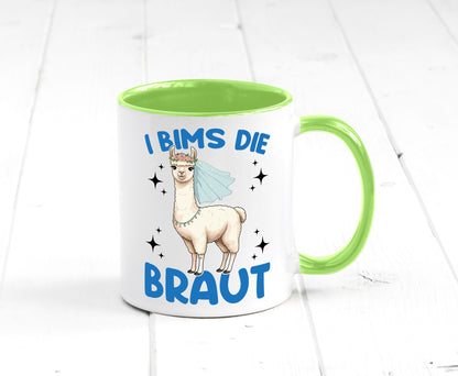 I Bims die Braut | Lama JGA Hochzeit lustig Humor Geschenkidee Geschenk Tasse