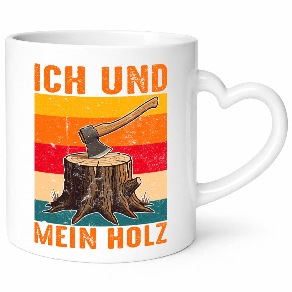 Ich und mein Holz | Hackebeil Brennholz Axt v2 Geschenk Humor Geschenkidee