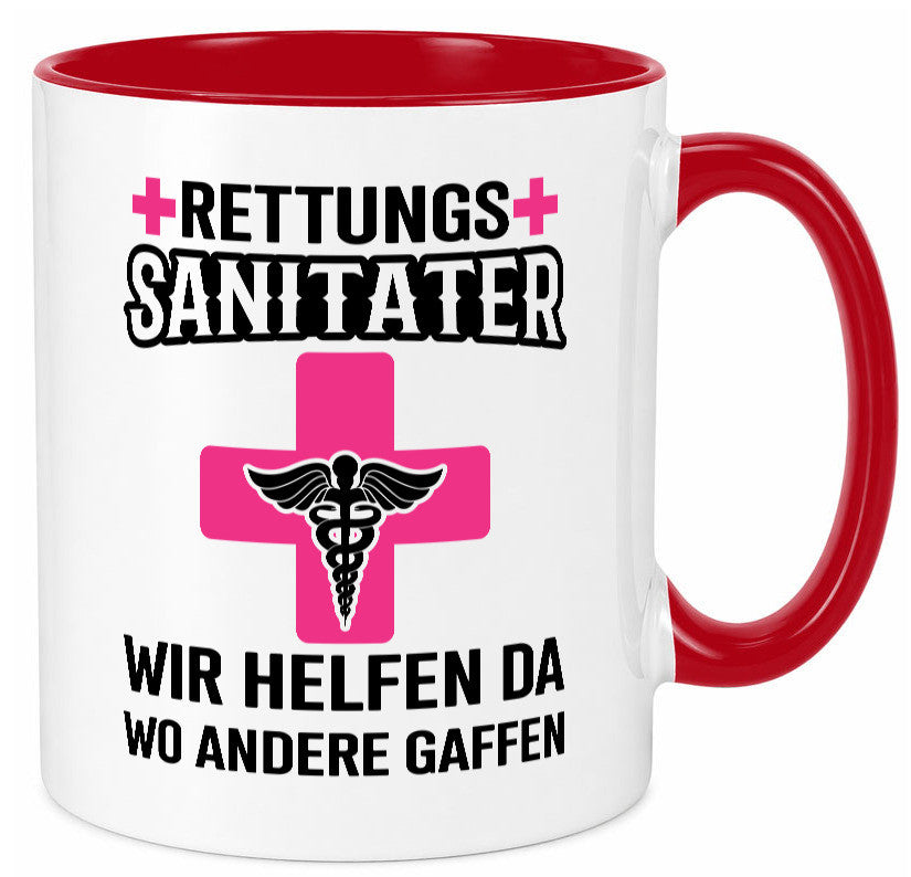 Rettungssanitäter | wir helfen wo andere Gaffen Geschenk Humor Geschenkidee Tasse
