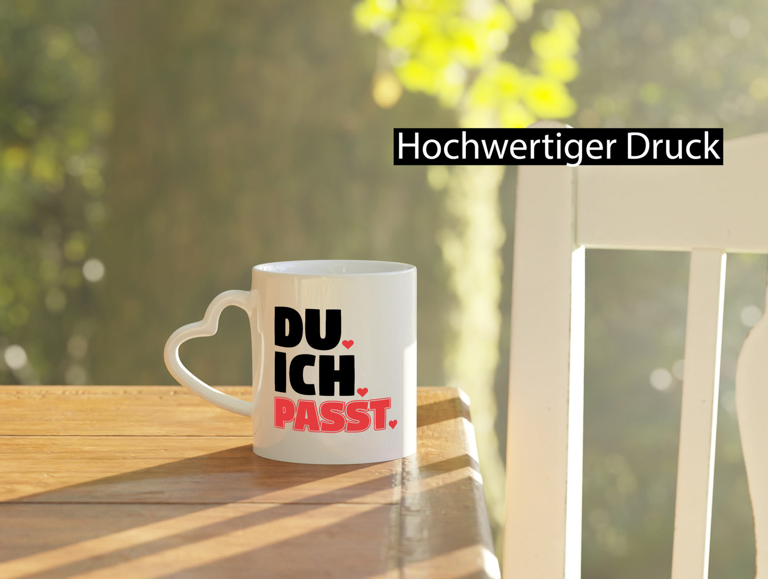 Ich. Du. Passt. | Pärchen Tasse Herzen Liebe Spruch lustig Humor Geschenkidee