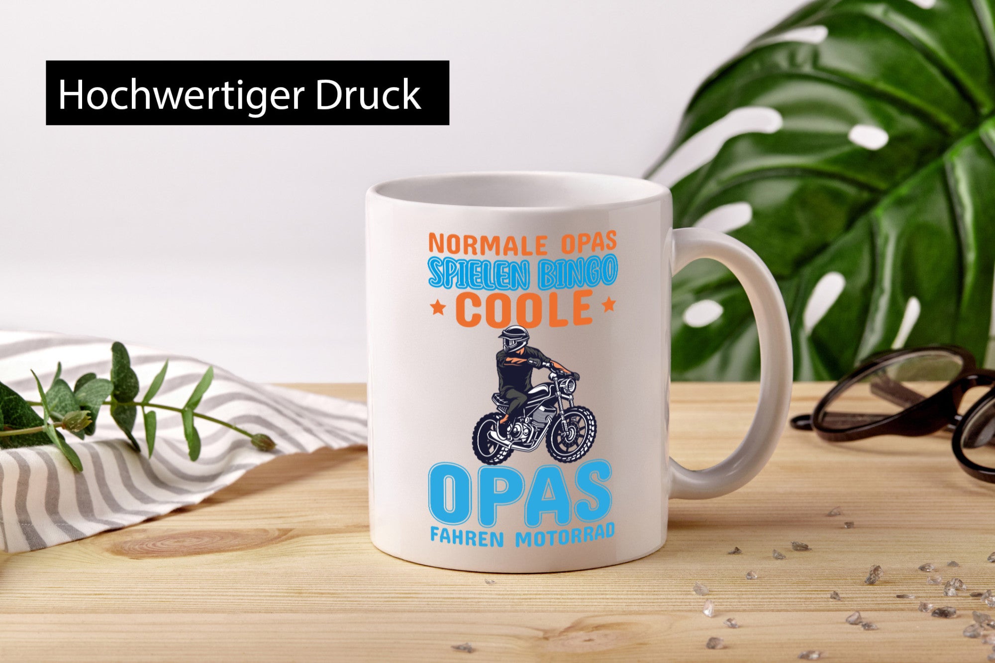 Coole Opas fahren Motorrad | Spruch Tasse Großvater Geschenk Familie