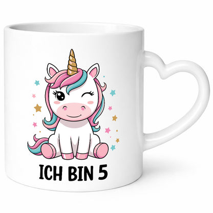 5. Geburtstag | 5 Jahre Einhorn Mädchen v2 Geschenk Geschenkidee lustiger
