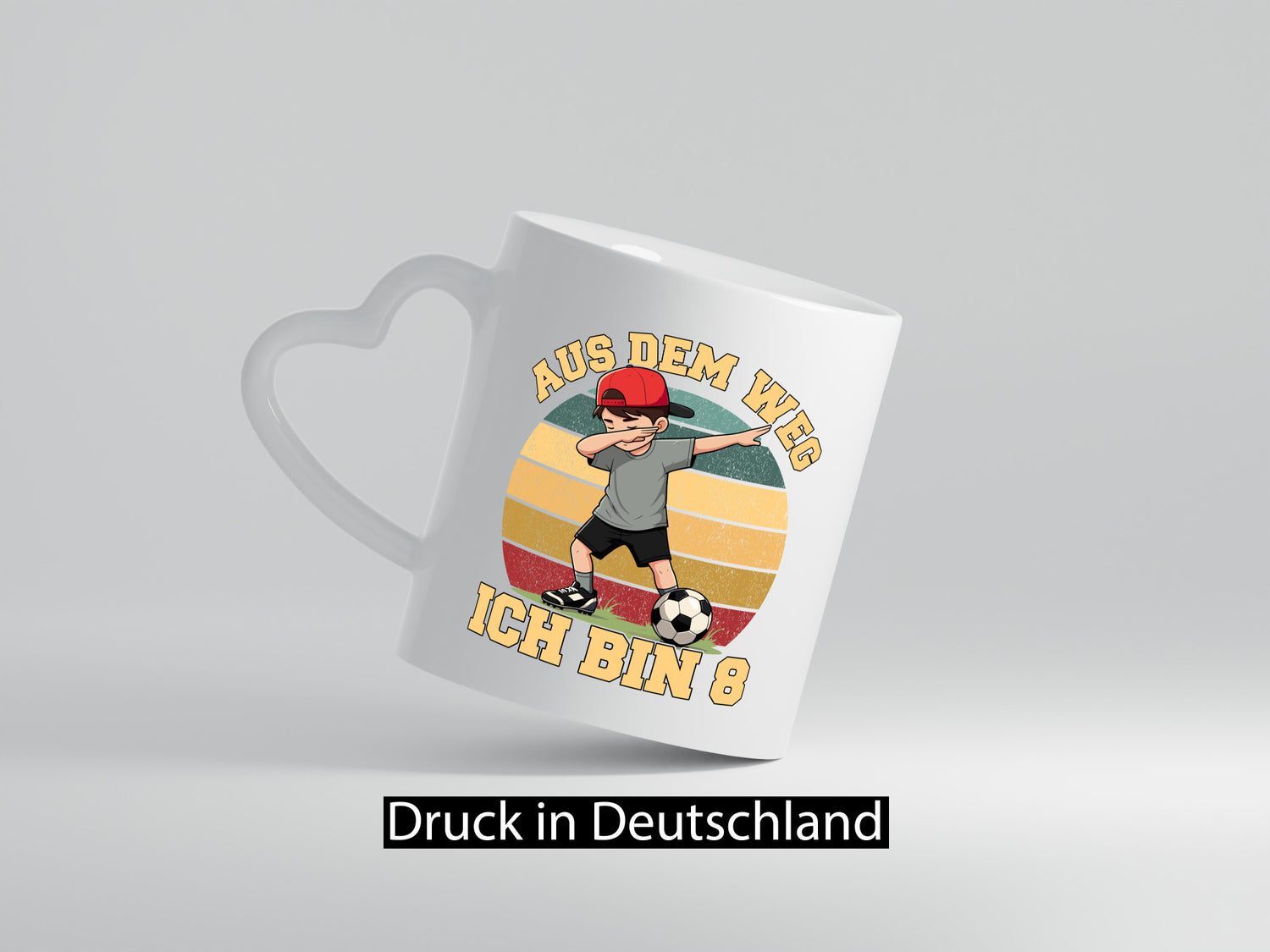 8. Geburtstag | 8 Jahre Fußball Junge Fußballer Geschenkidee Humor Tasse
