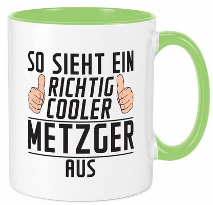 Richtig Cooler Metzger | Fleischer Metzgerei Geschenk Humor Geschenkidee Tasse
