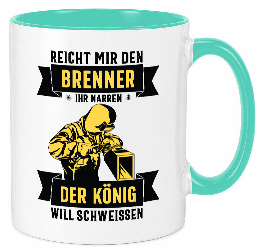 König will schweissen | Schweisser Sterne lustiger Spruch Geschenk Humor