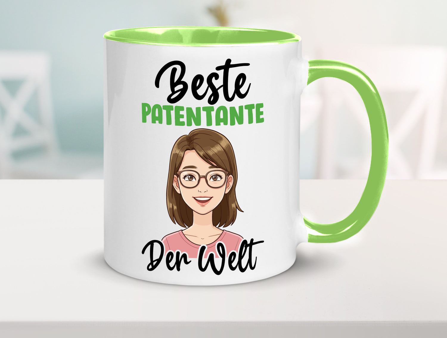 Beste Patentante | Tante lustiger Spruch Geschenk Humor Geschenkidee Tasse