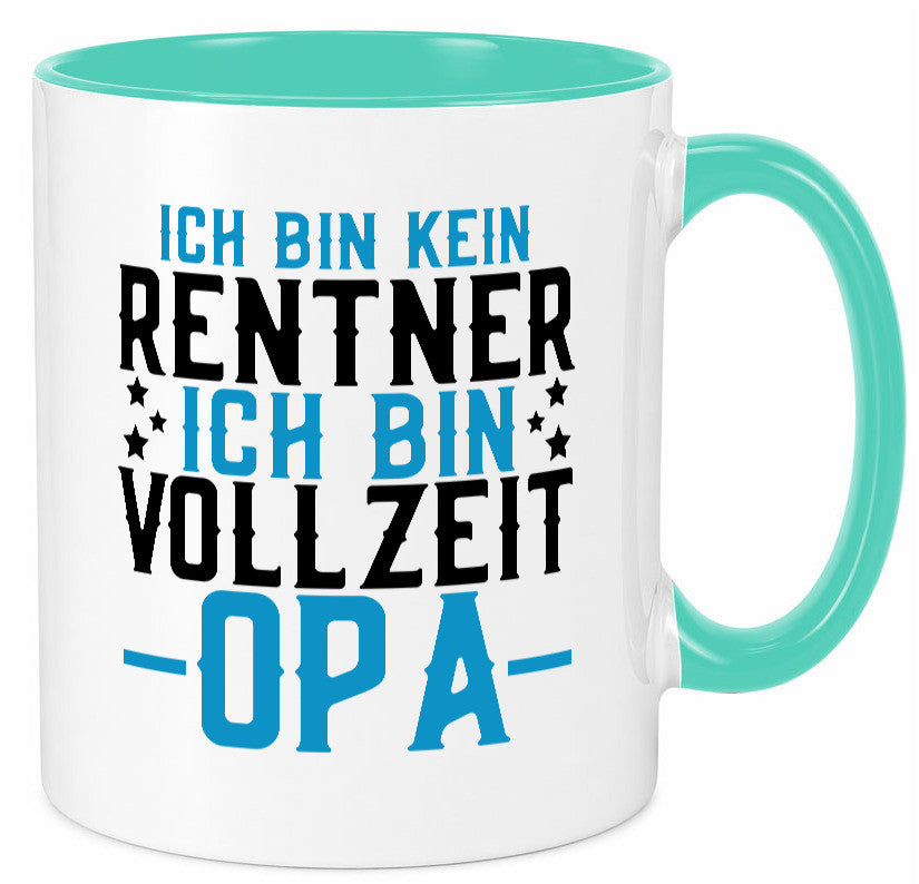Rentner | Vollzeit Opa Pension Ruhestand Großvater lustiger Spruch Geschenk