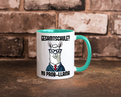 Gesammtschule | no prob-llama Einschuldung Humor Geschenkidee Tasse