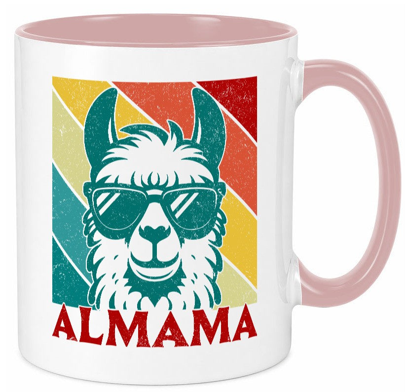 Almama | Lama Mutter Muttertag lustig Familie Geschenkidee Geschenk Tasse