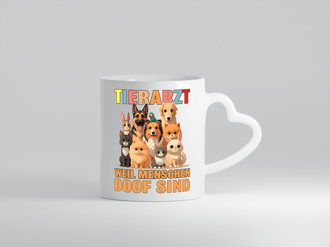 Tierarzt weil Menschen doof sind | Tierärztin lustig Tierliebhaber Humor