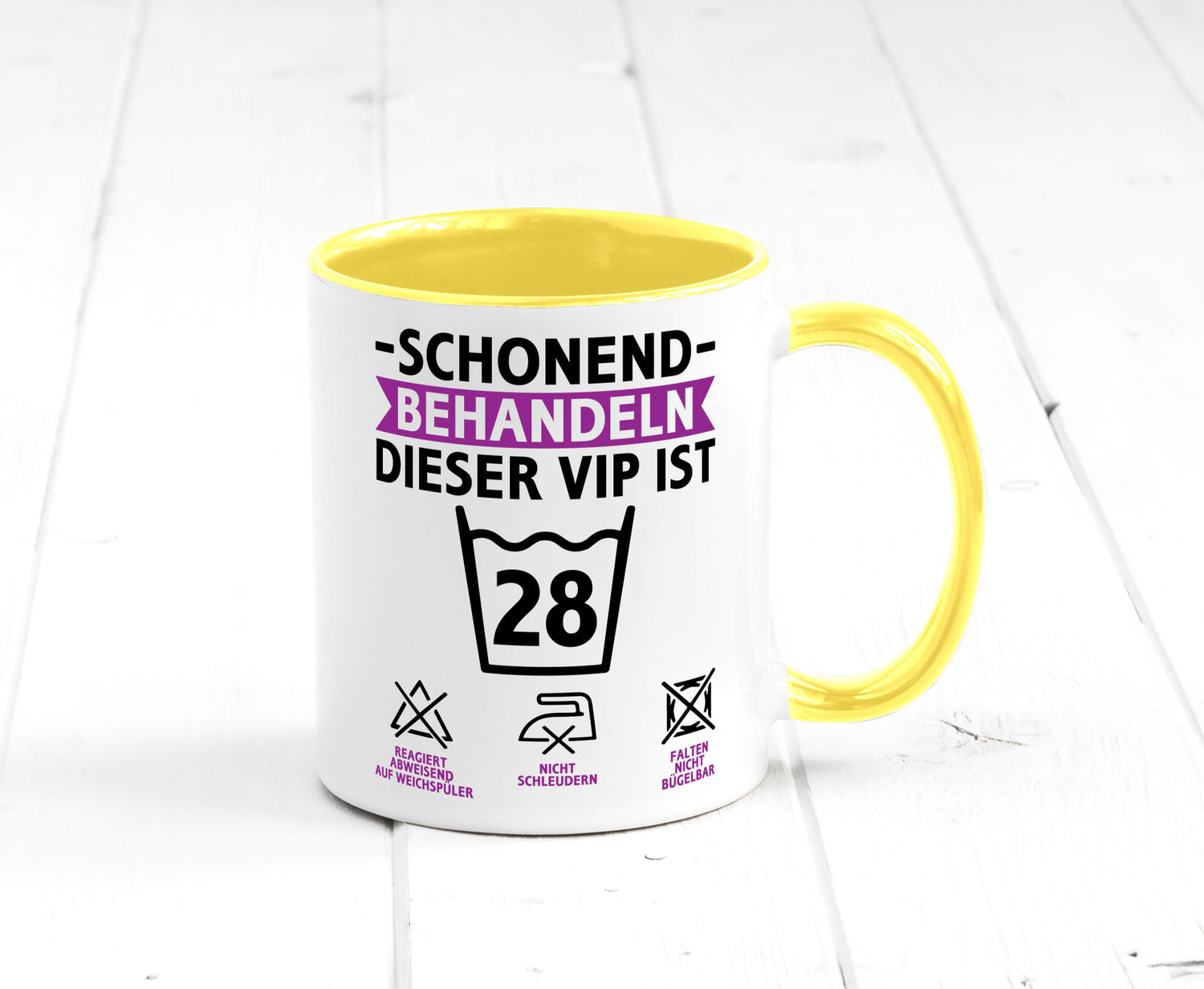 28 Geburtstag | schonend behandeln Jahre Humor Geschenkidee Tasse