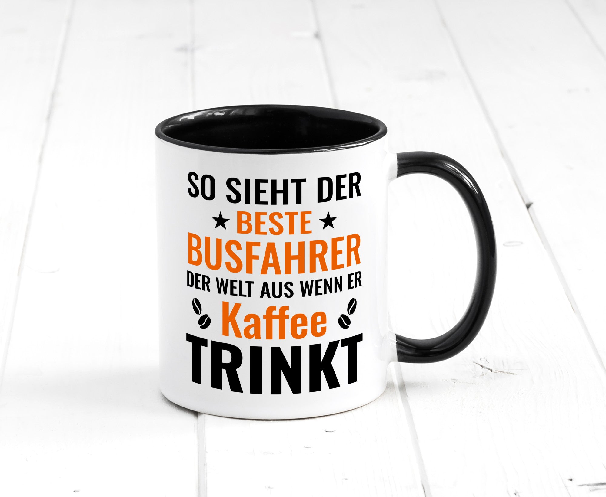 Kaffee trinkt: Busfahrer | Berufsfahrer Fahrer Geschenk Arbeit Kollegen Büro