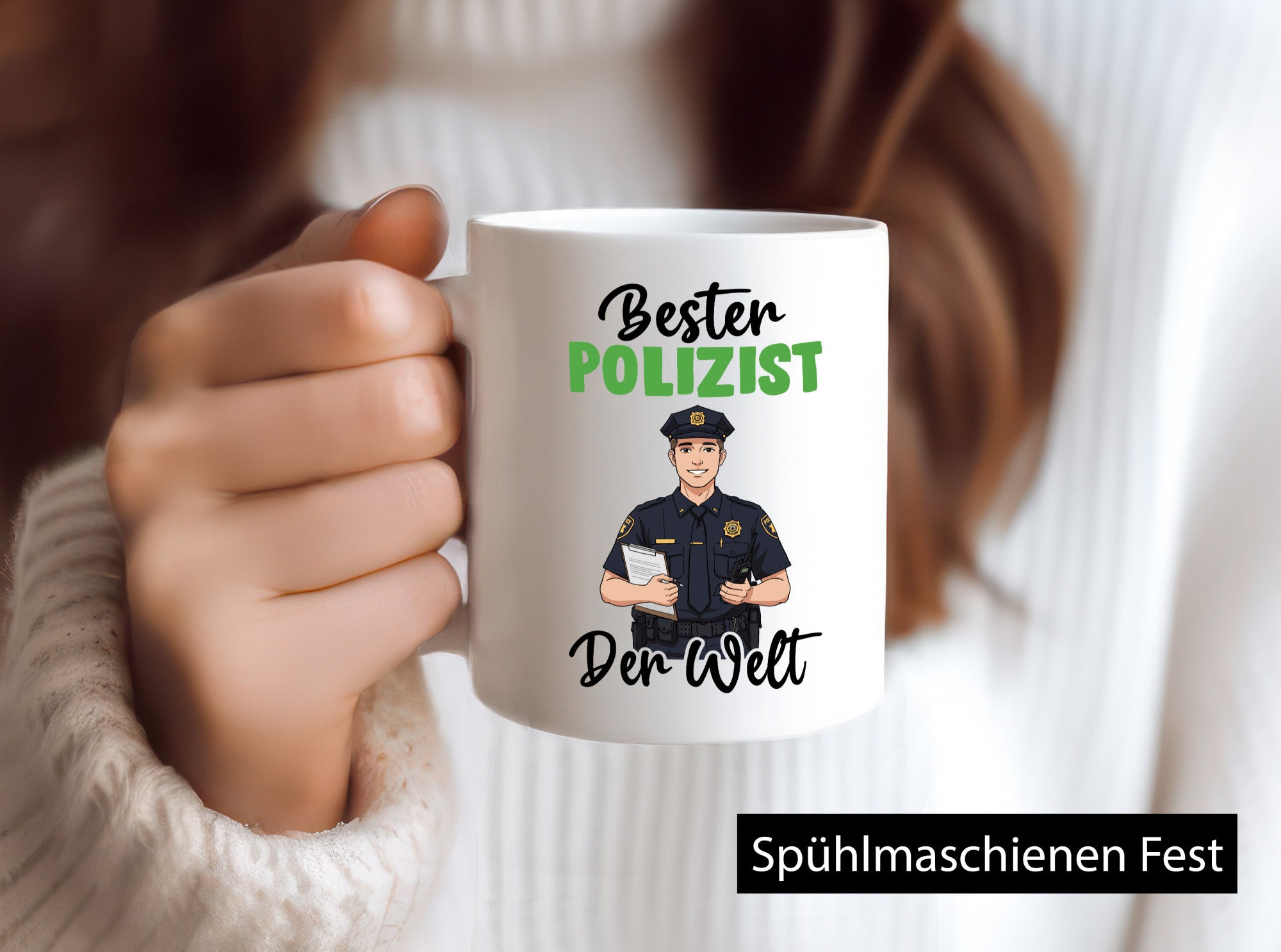 Bester Polizist | Polizei v2 Humor Geschenkidee Tasse