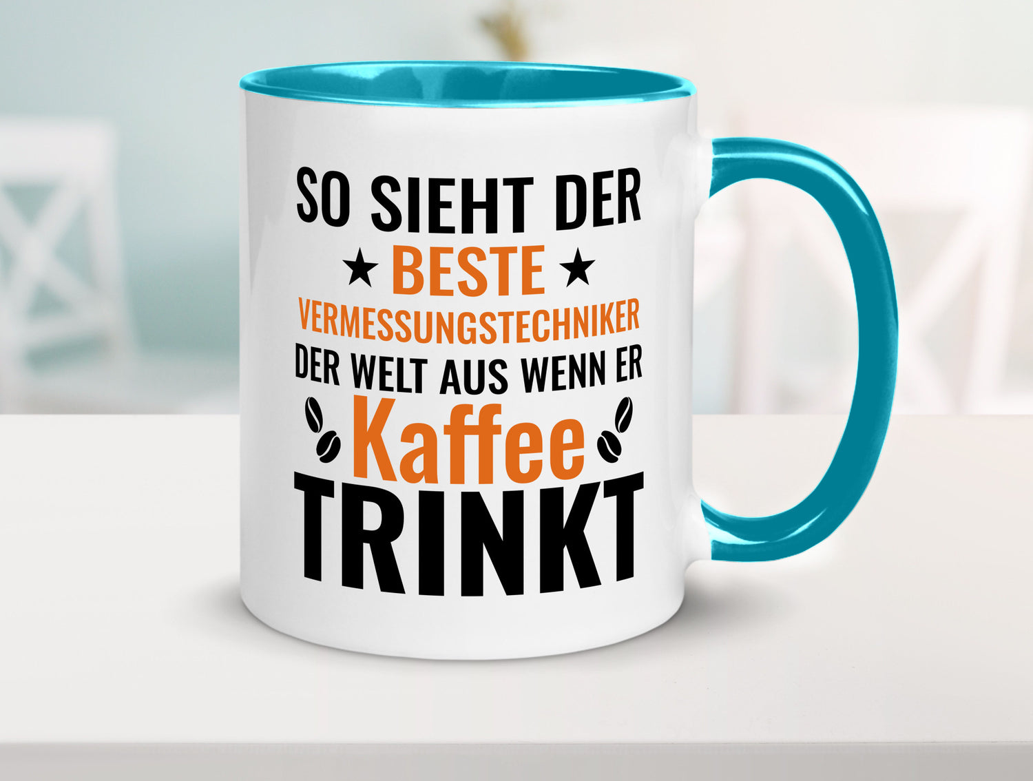 Kaffee trinkt: Vermessungstechniker | Techniker Geschenk Humor Geschenkidee