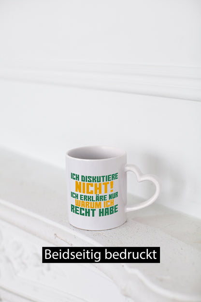 Ich diskutiere nicht | lustiger Spruch Sarkasmus Geschenk Tierliebhaber Humor