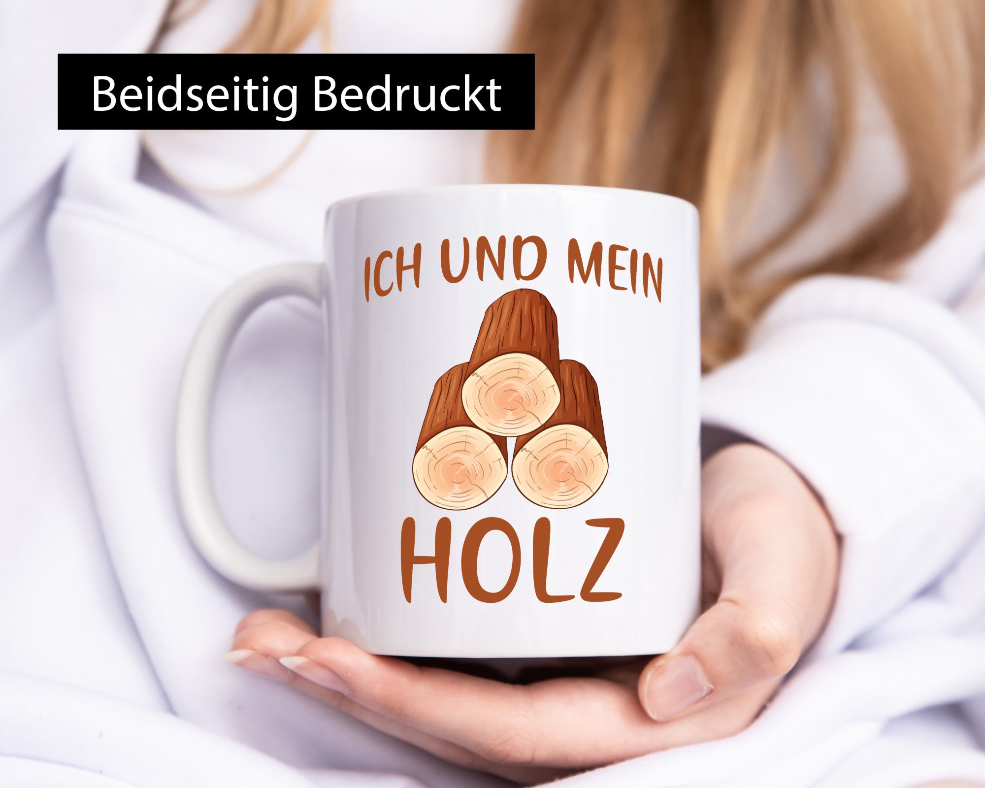 Ich und mein Holz | liebhaber Holzfäller lustiger Spruch Geschenk Humor
