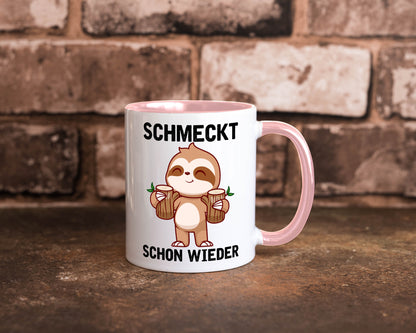Schmeckt schon wieder | Frankfurt Hessen v2 Geschenkidee Humor Tasse