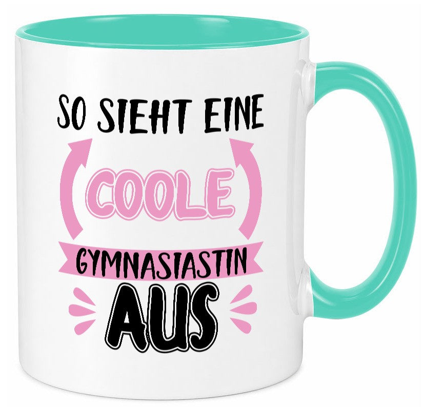 Coole Gymnasiastin | Mädchen Tasse Schülerin lustig Humor Geschenkidee Geschenk