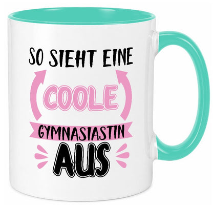 Coole Gymnasiastin | Mädchen Tasse Schülerin lustig Humor Geschenkidee Geschenk