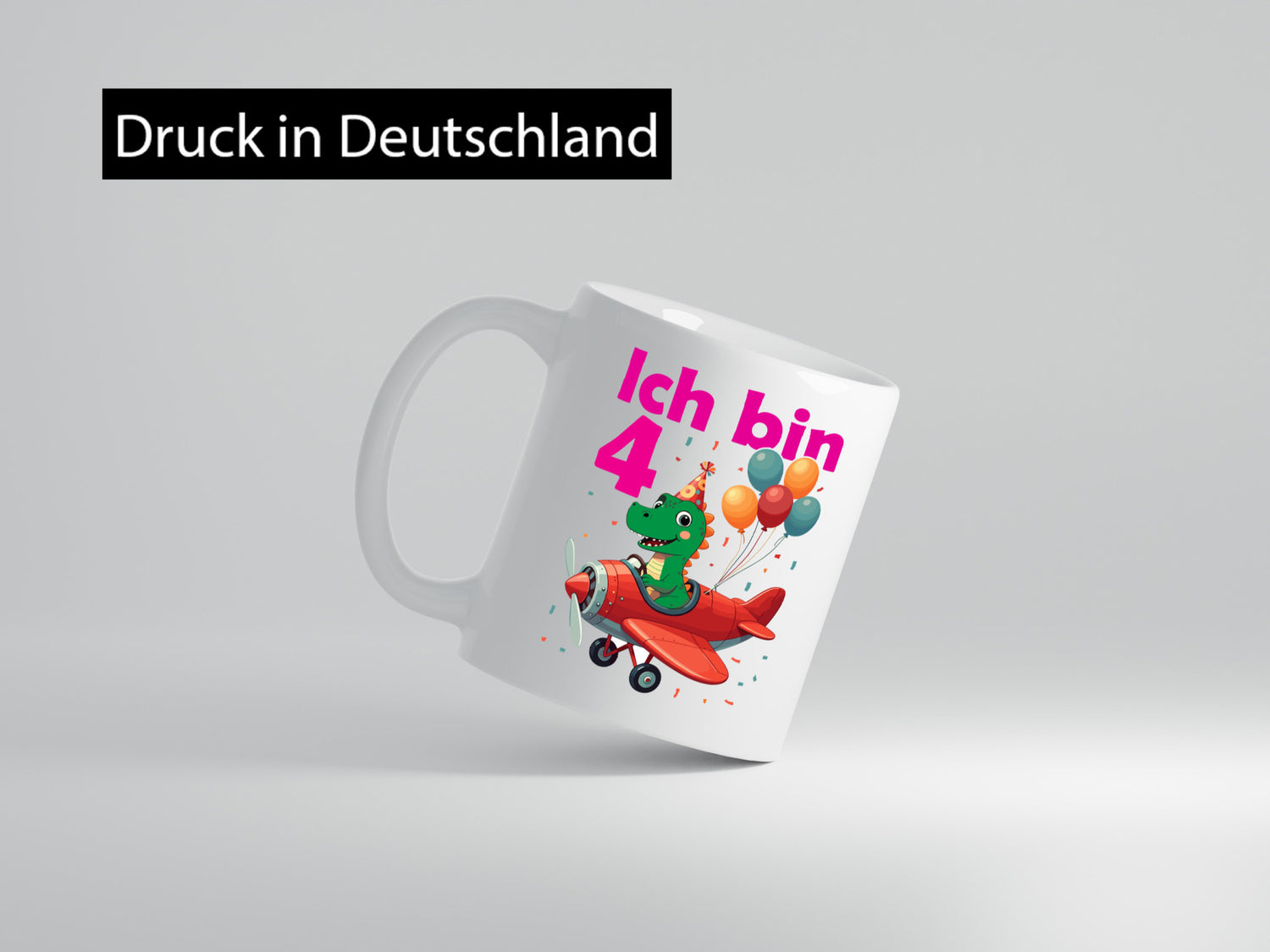 4. Geburtstag | 4 Jahre Drache Flugzeug lustiger Spruch Geschenk Geschenkidee