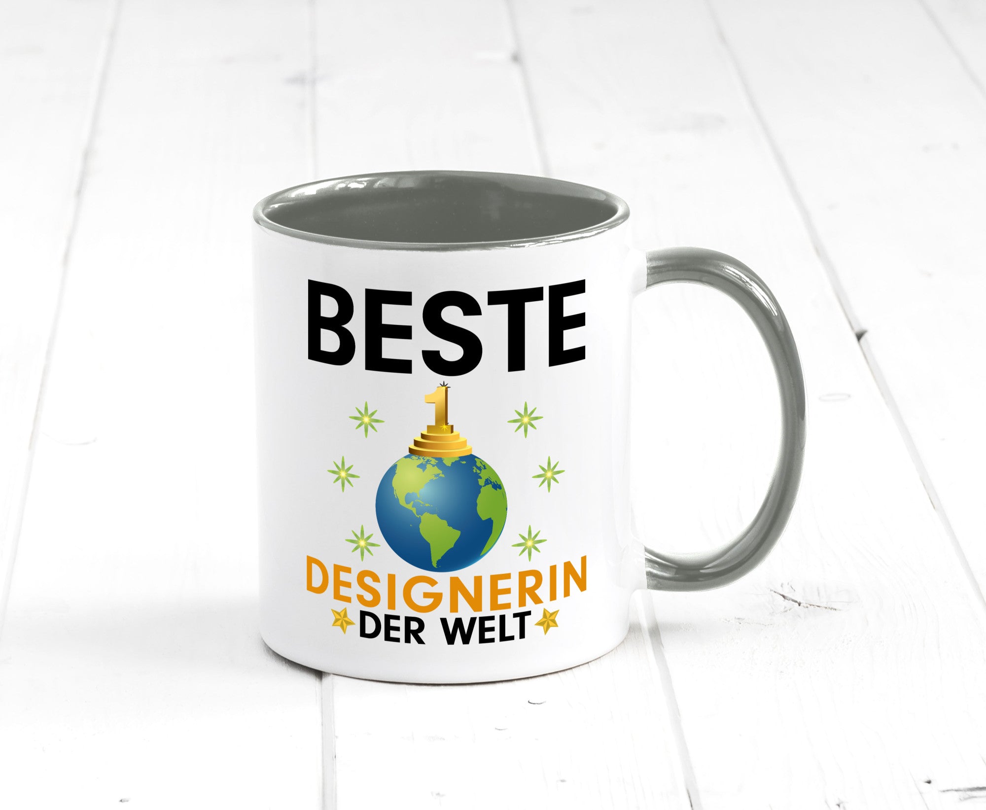 Welt Beste Designerin | Mode lustiger Spruch Geschenk Humor Geschenkidee Tasse