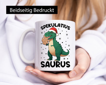 Spekulatius Saurus | Dinosaurier Weihnachten Humor Geschenkidee Tasse