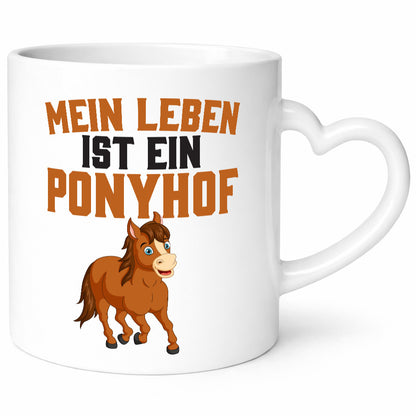 Mein Leben ist ein Ponyhof | Pferdeliebhaber Reithof lustig Humor Geschenkidee