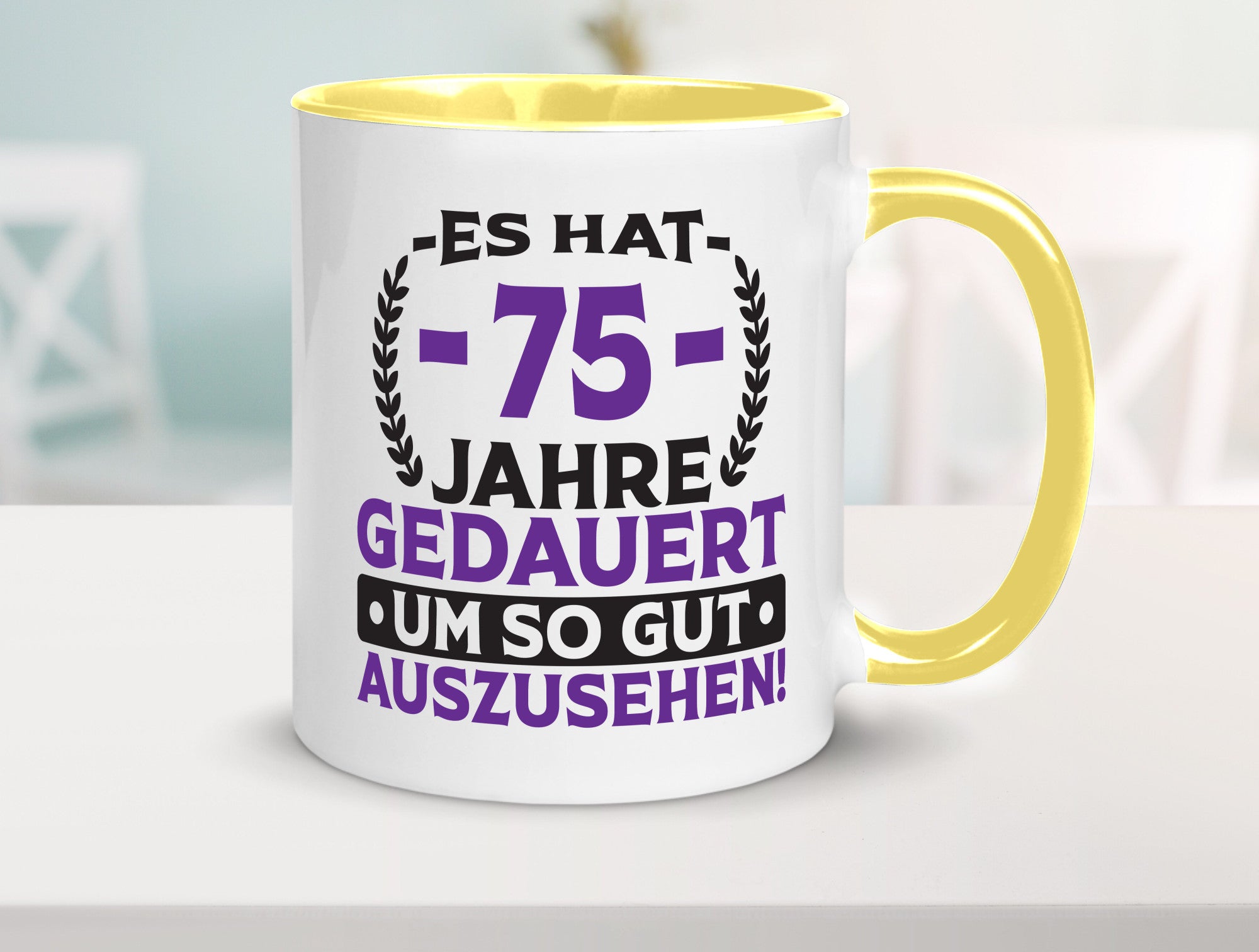 75 Jahre gedauert um so gut auszusehen | 75. Geburtstag Humor Geschenkidee Tasse