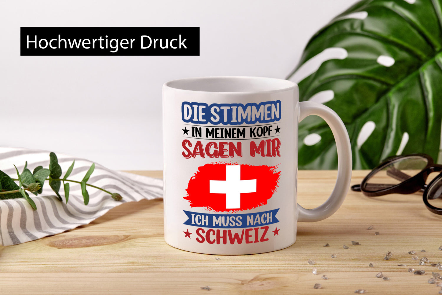Schweiz | Urlaub Stimmen in meinem Kopf Traumland v2 lustig Humor Geschenkidee
