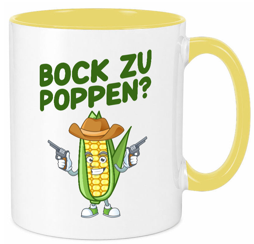 Bock auf Poppen | Mais Lustig Geschenk Humor Geschenkidee lustiger Spruch Tasse