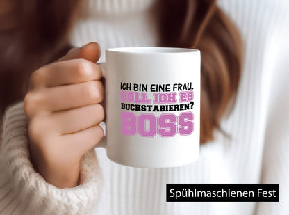 Ich bin der Boss Geschenk Humor Geschenkidee lustiger Spruch Tasse