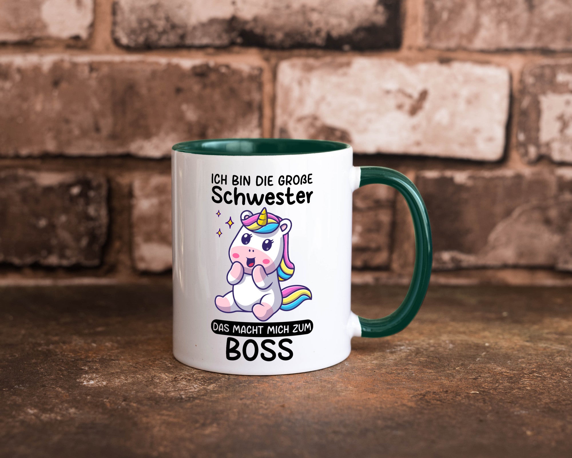 Große schwester macht mich zum Boss | Einhorn Geschwister lustiger Spruch