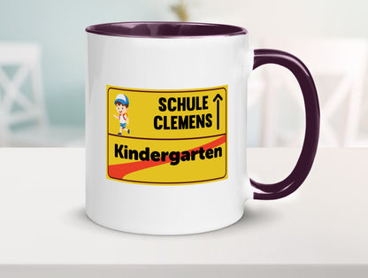 Bye Kindergarten | Schule Clemens Geschenkidee Humor Tasse