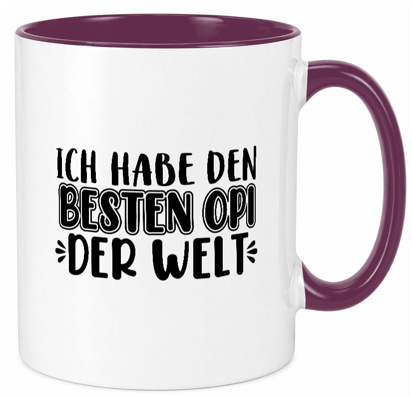 Bester Opi der Welt | Opa Tasse Großvater Statement lustiger Spruch Geschenk