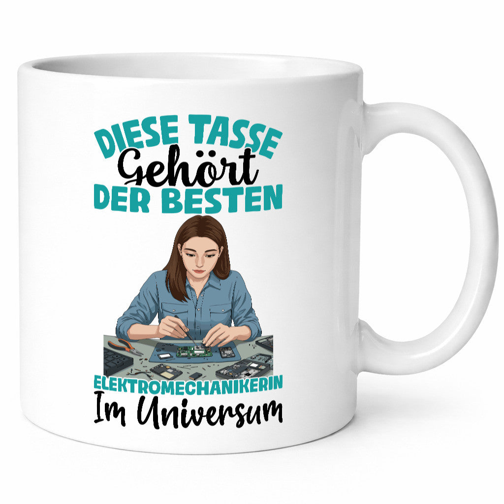 Im Universum: Elektromechanikerin | Mechanikerin lustig Humor Geschenkidee