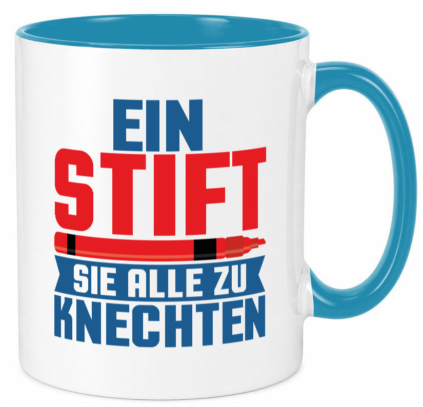 Knechten | Lehrerin Lehrer Unterricht Kollege v2 lustiger Spruch Geschenk Tasse