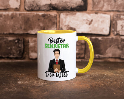 Bester Sekretär | Büro v2 lustiger Spruch Geschenk Arbeit Kollegen Tasse