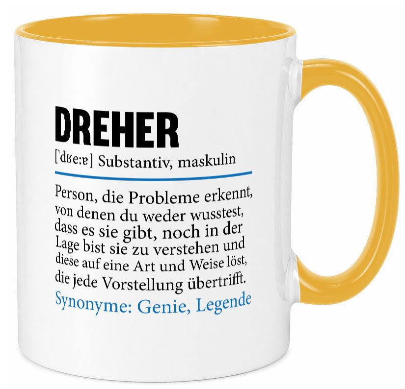 Dreher Humor | Fräser Zerspannungsmechaniker Geschenkidee Tasse