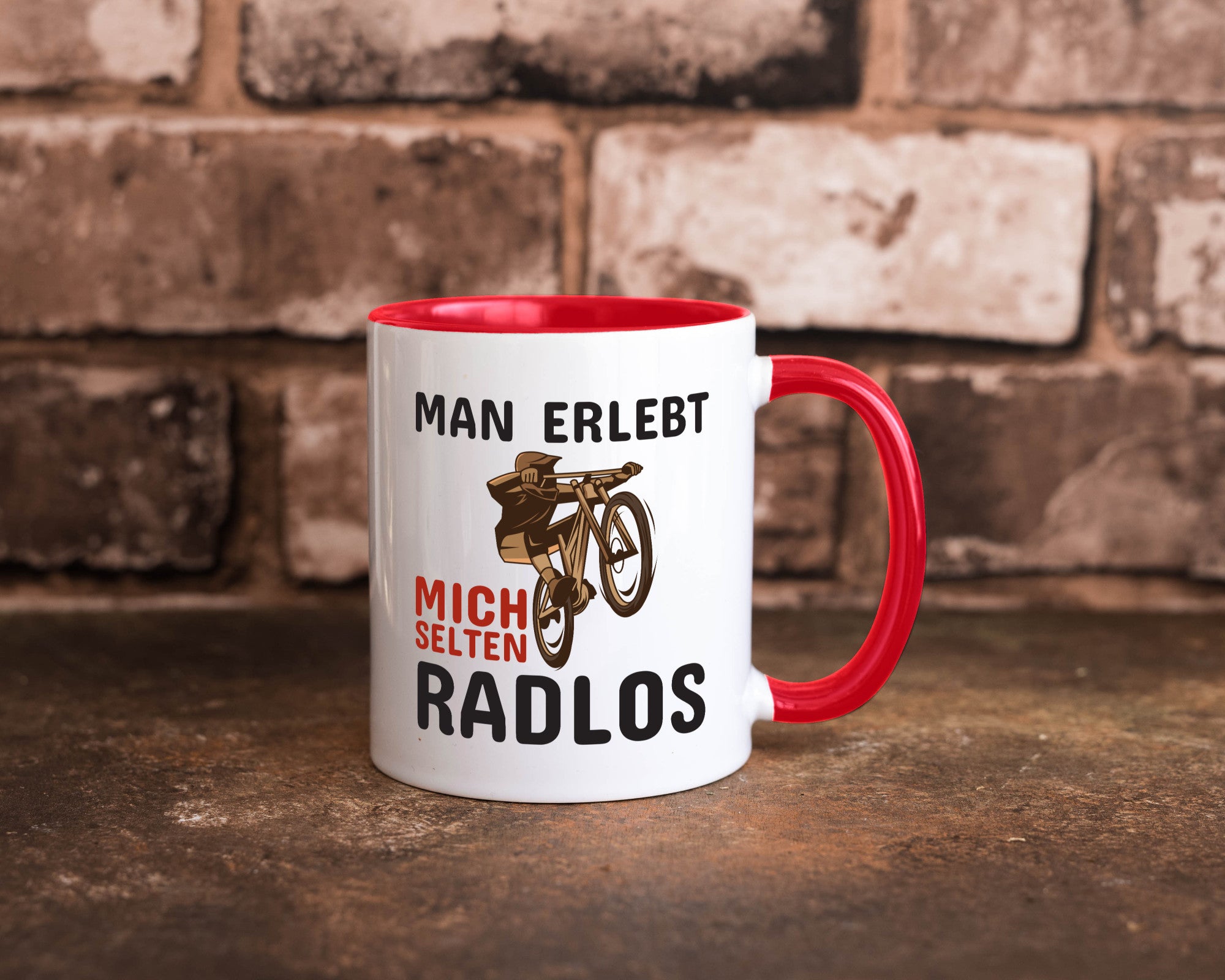 Selten Radlos | Spruchtasse Fahrrad Männer Humor lustiger Spruch Geschenk