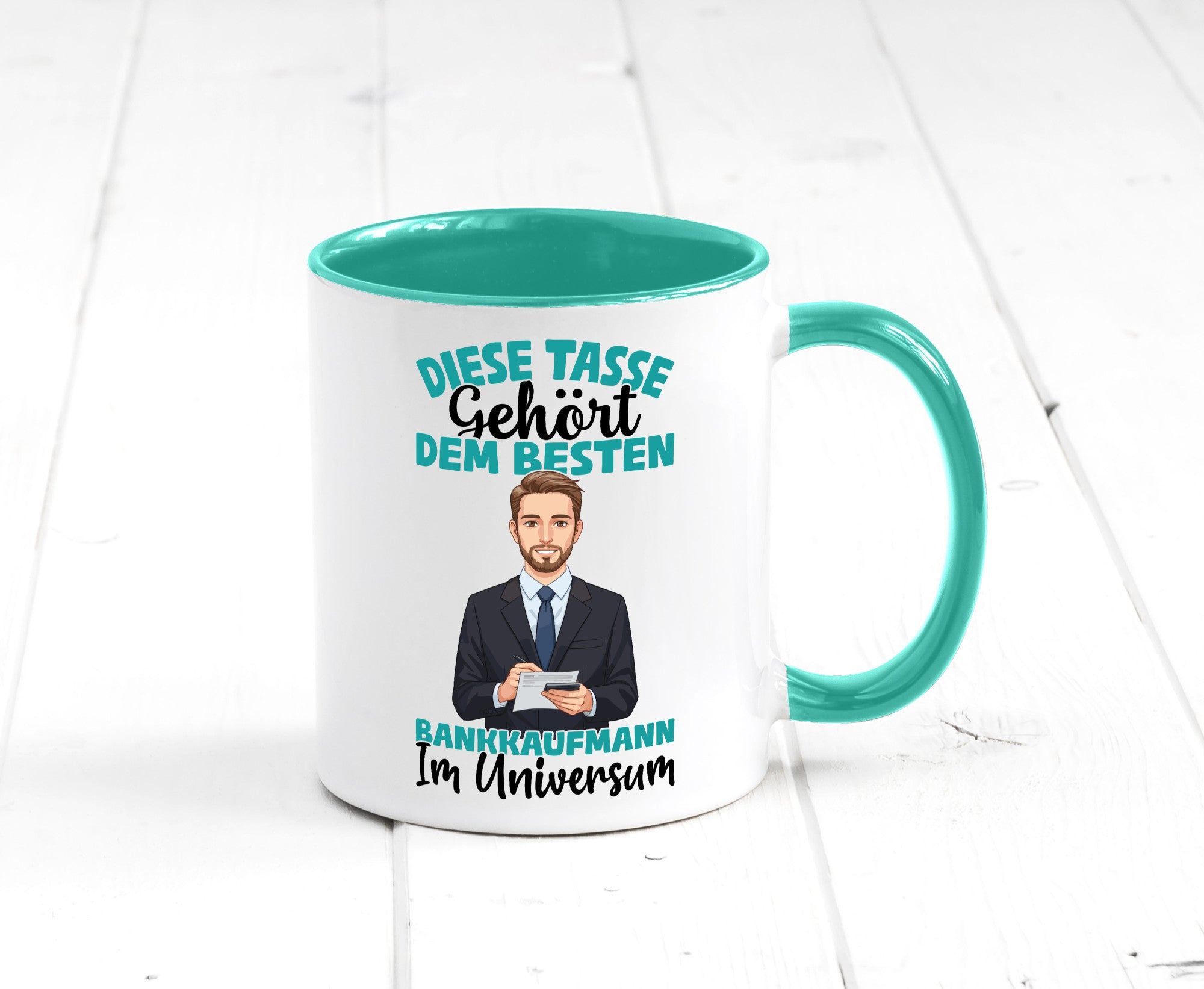 Im Universum: Bankkaufmann | Kaufmann Bank Kaufleute Geschenkidee Humor Tasse