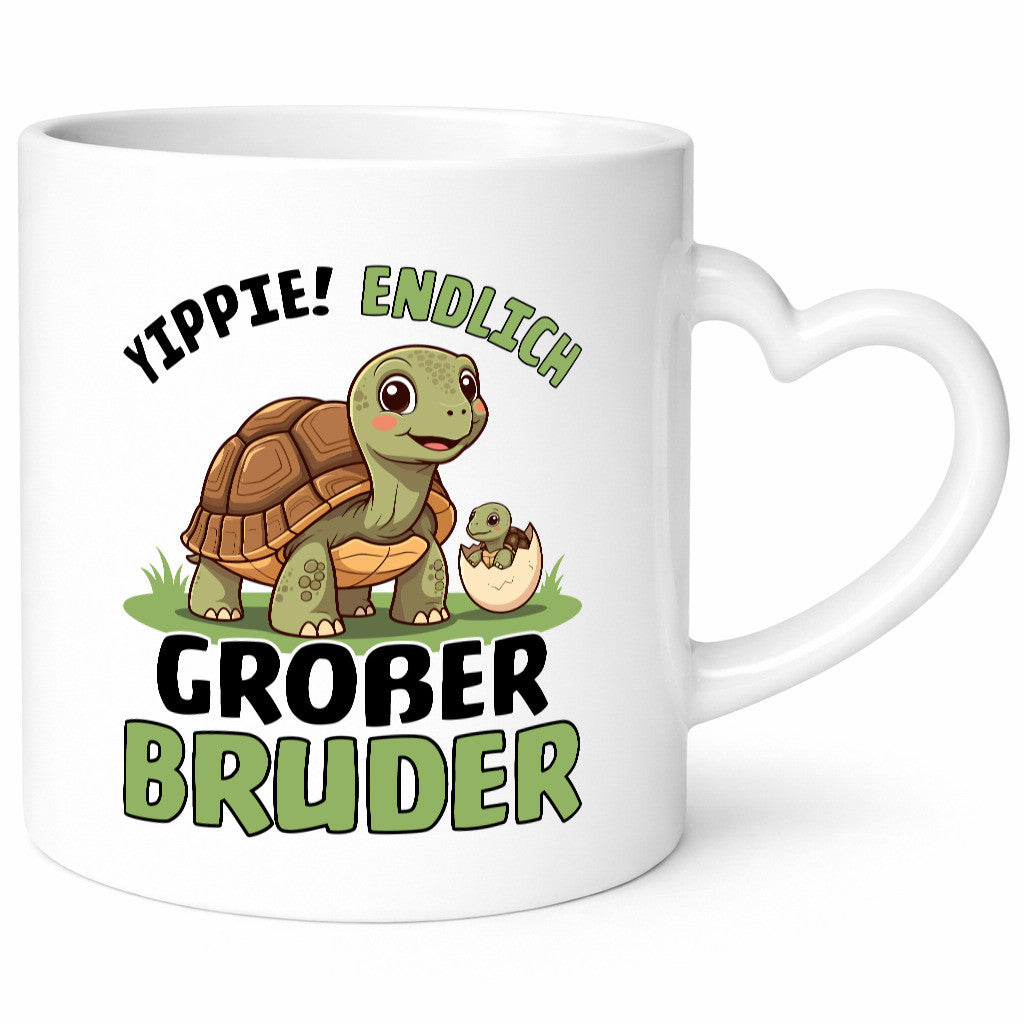 Yippie endlich großer Bruder | Schildkröte Geschwister lustiger Spruch Geschenk