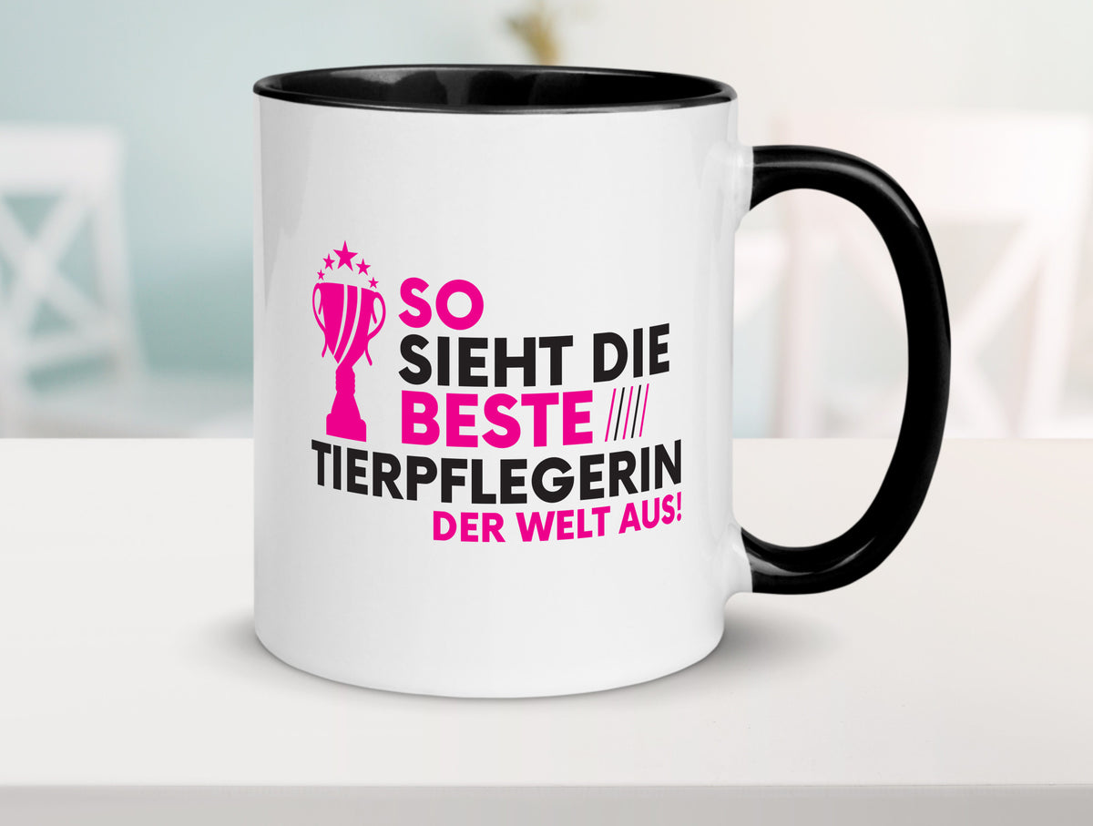 Die Weltbeste Tierpflegerin | Pflegeberuf Tierheim Humor Arbeit Kollegen Büro Tasse