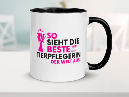 Die Weltbeste Tierpflegerin | Pflegeberuf Tierheim Humor Arbeit Kollegen Büro Tasse
