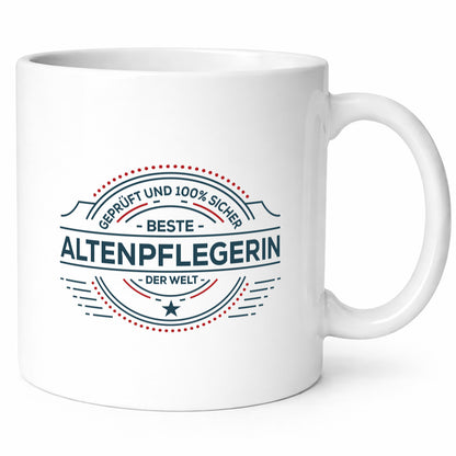 Geprüft und sicher: Altenpflegerin | Pflegepersonal Pflege Geschenk Humor