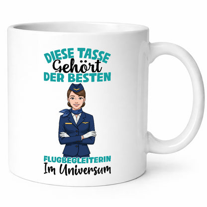 Im Universum: Flugbegleiterin | Stewardess Flughafen lustig Humor Geschenkidee