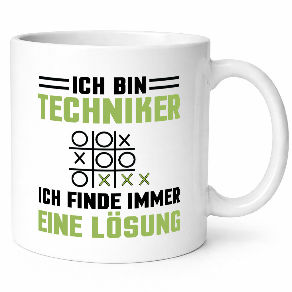 Ich bin Techniker finde immer eine Lösung | lustiger Spruch Geschenk Humor