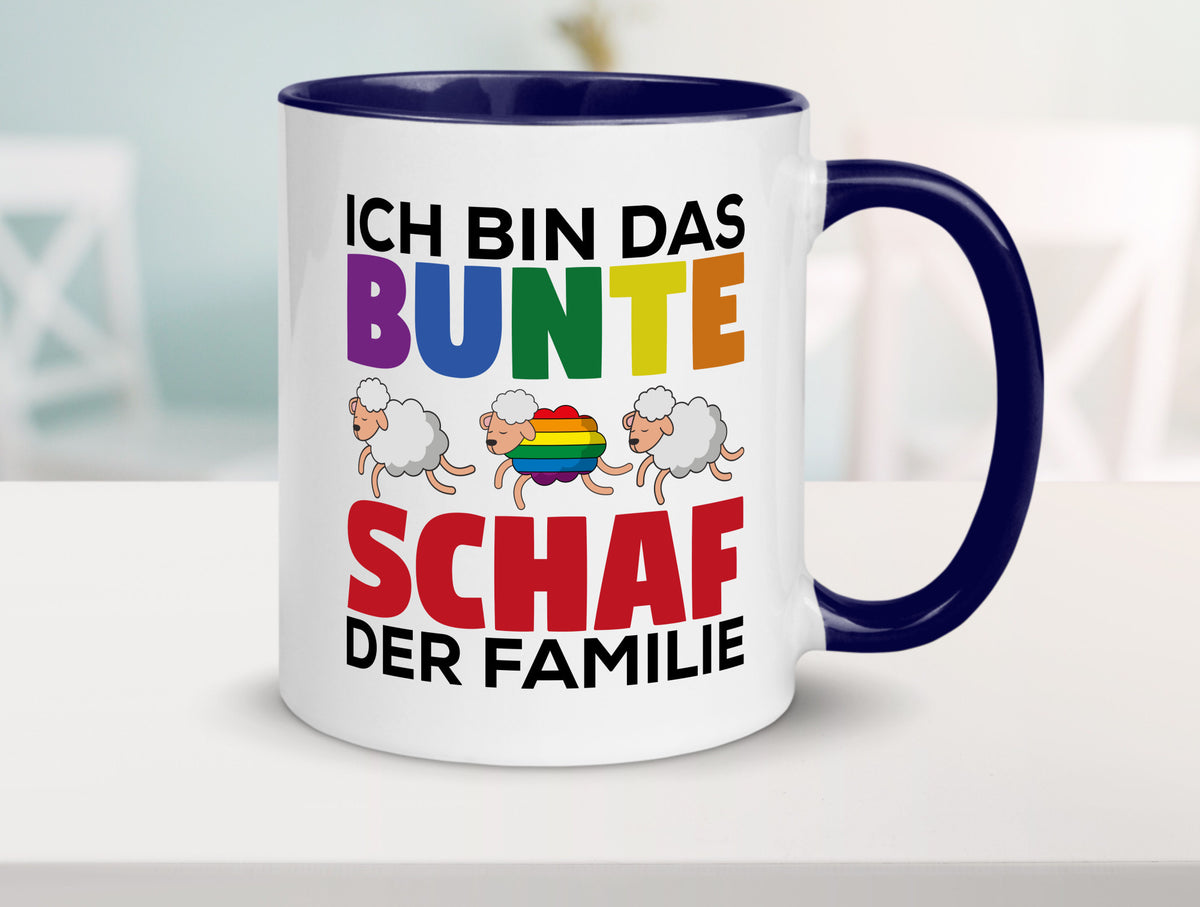 LGBTQ+ Tasse | Buntes Schaf Regenbogen Humor Geschenkidee