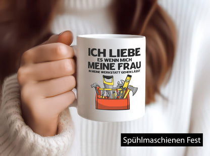 Ich liebe meine Frau | Werkstatt Werkzeug Handwerker v2 Geschenk Humor